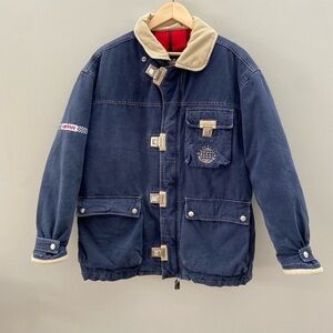 90’s Dead stock RARE Energie Made In Italy Cotton Denim Quilted Corduroy Jacket